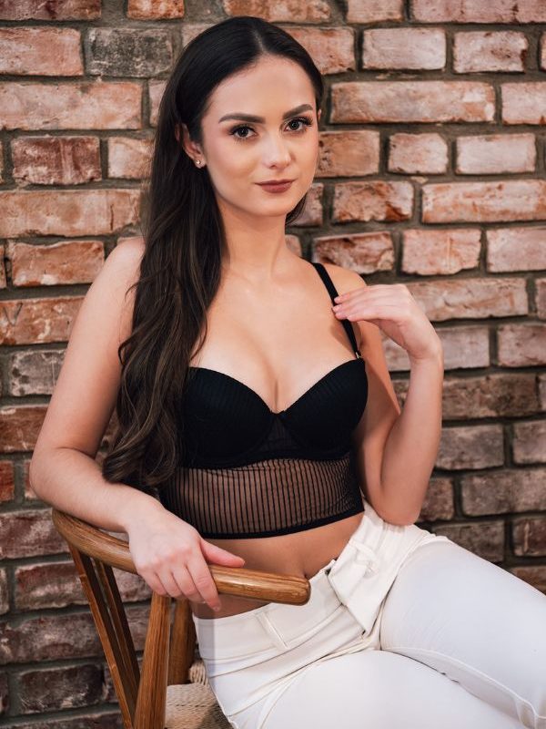 czarny biustonosz push up vespera top