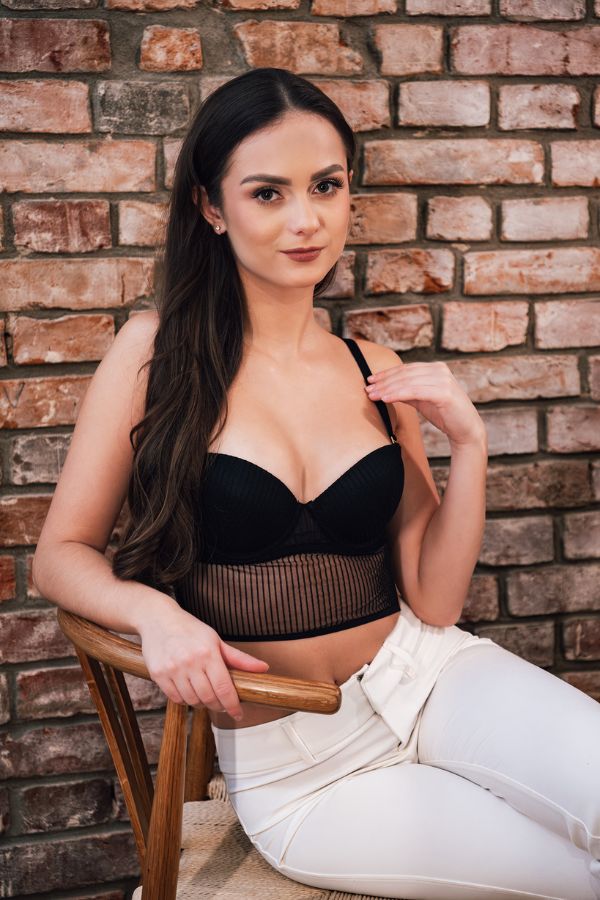 czarny biustonosz push up vespera top